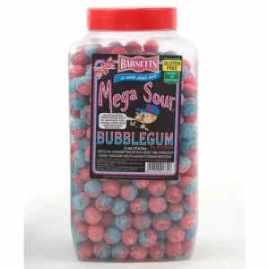 Barnetts Mega Sour Bubblegum Jar 3kg