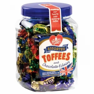 Walker’s Nonsuch Assorted Toffees & Chocolate Eclairs Jar 450g