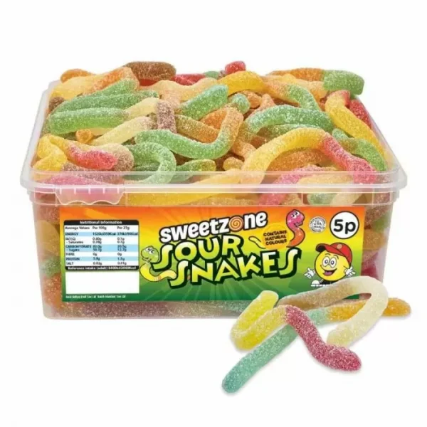 Sweetzone Sour Snakes 5p Tub