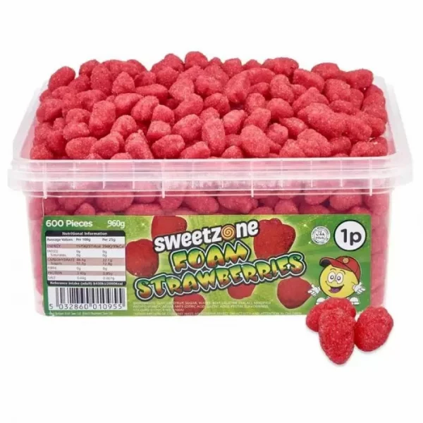 Sweetzone Foam Strawberries 1p Tub