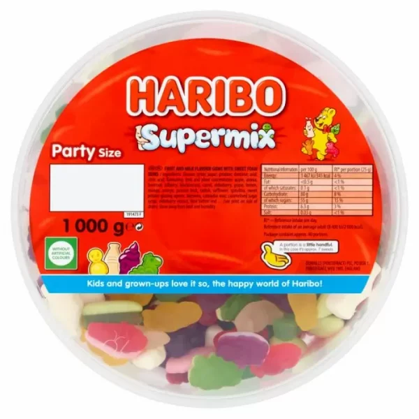 Haribo Supermix Sweet Tub 1kg
