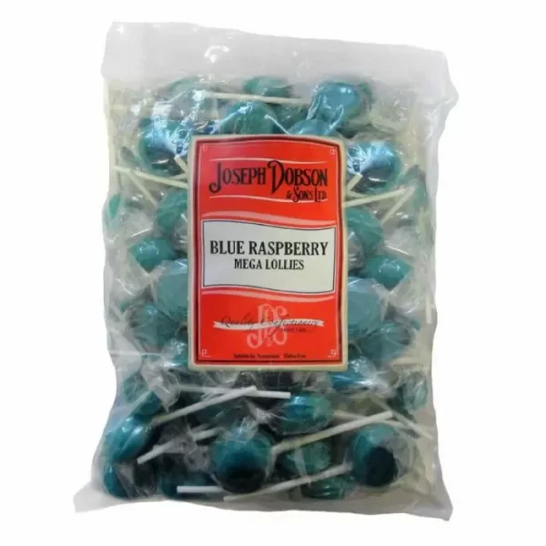 Dobsons Wrapped Blue Raspberry Mega Lollies 1.9kg