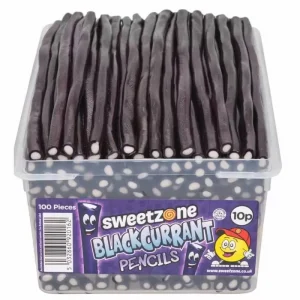 Sweetzone Blackcurrant Pencils 10p Tub