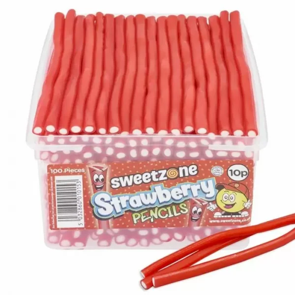 Sweetzone Strawberry Pencils 10p Tub