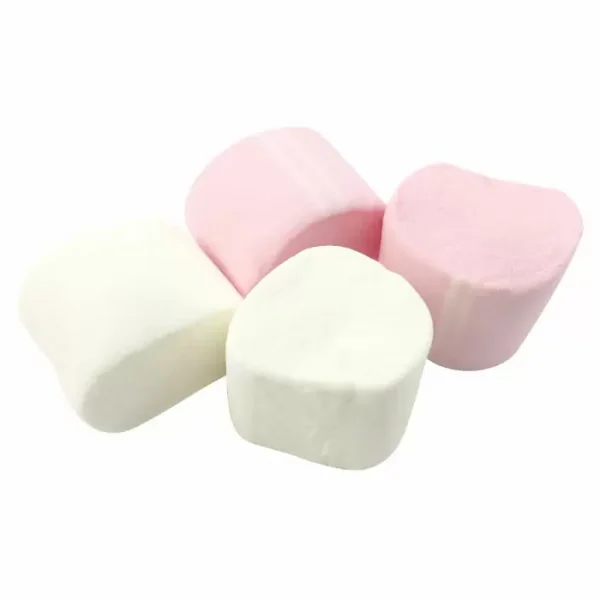 Pink & White Marshmallow Tubes 1kg