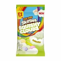 Skittles Squishy Cloudz Crazy Sour Sweets Treat Bag 70g £1 PMP